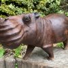 Staande Hippo - IJzerhout - Afbeelding 3