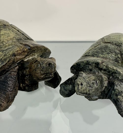 Schildpad klein - 7x12 cm. - Cheetah Jade - Emmanuel Mazingi